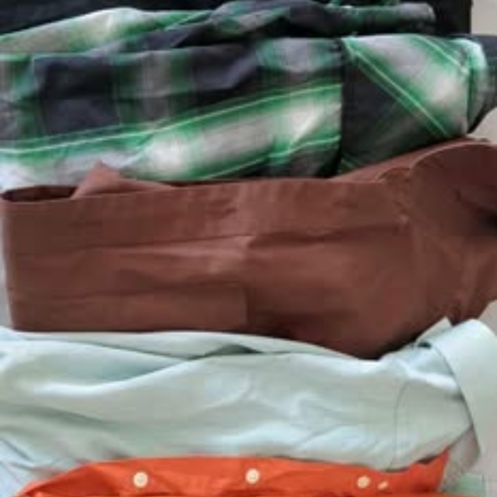 Plaid and Solid Color Shirts Collection